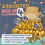 Burger Sliders Box (Box of 24) - GRUB Singapore