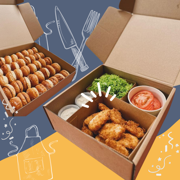 DIY Burger Sliders Bar (Box of 15)