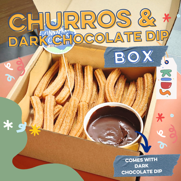 Churros Box with Dark Chocolate Dip (40pcs)