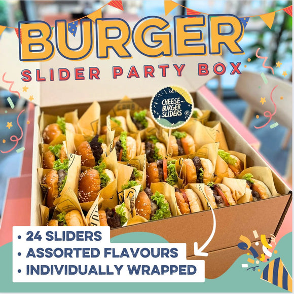 Burger Sliders Box (Box of 24) - GRUB Singapore