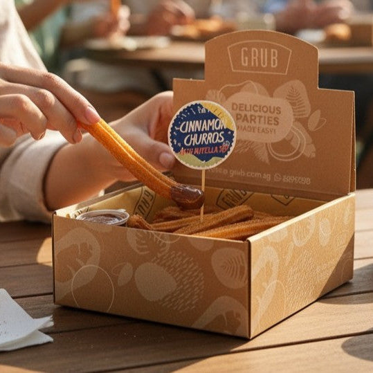 Churros Box with Dark Chocolate Dip (40pcs)