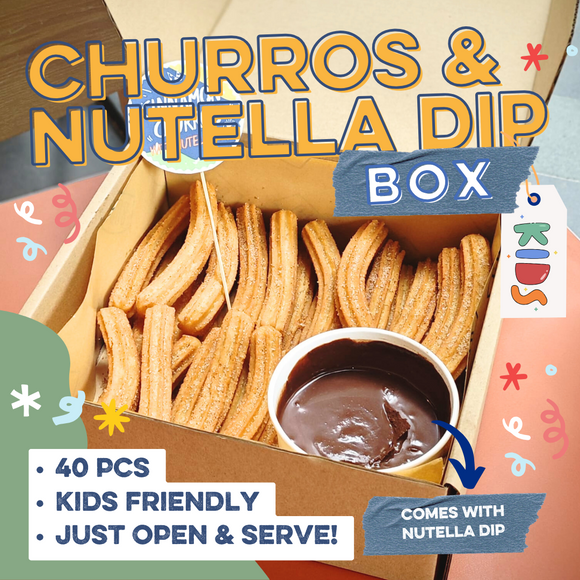 Churros Box with Nutella Dip (40pcs) - GRUB Singapore