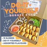 DIY Burger Sliders Bar (Box of 15) - GRUB Singapore