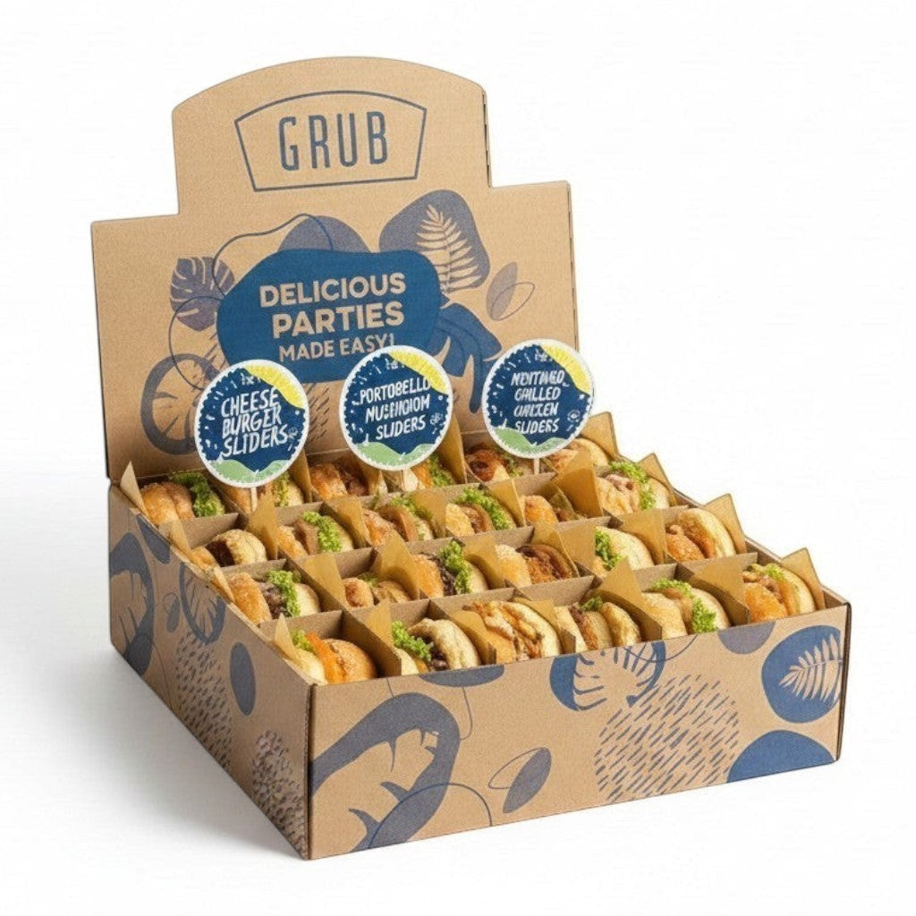 Mini Burger Sliders Box (Box of 24)– GRUB Singapore