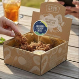 GRUB Singapore box of 50 boneless original chicken bites with dipping sauce, perfect for parties.