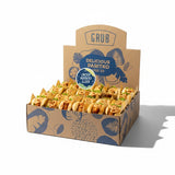 GRUB Singapore Mentaiko Grilled Chicken Sliders in mini brioche buns with lettuce and tomato, served in a party box.