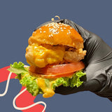 GRUB Singapore mini cheeseburger slider with melted cheese, tomato, and lettuce