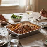 GRUB Singapore pasta party tray with fusilli pasta and bolognese sauce, serves 8-12 people.